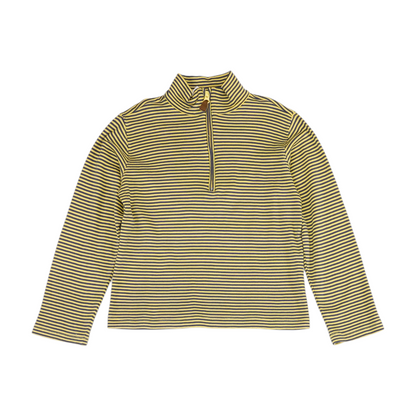 Navy Striped 1/4 Zip Pullover