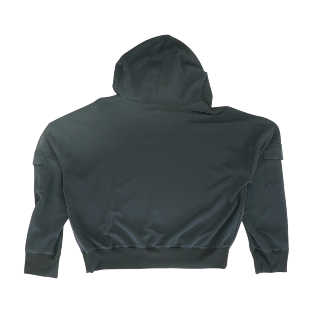 Black Solid Hoodie Pullover