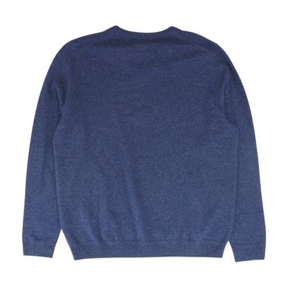 Navy Solid Pullover Sweater