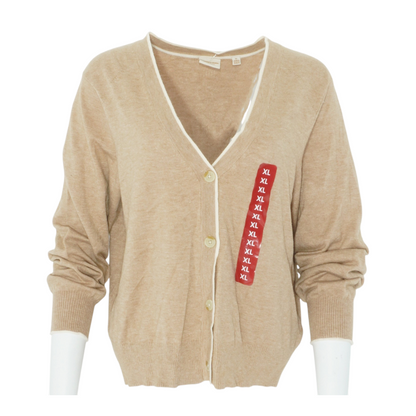 Tan Cardigan Sweater