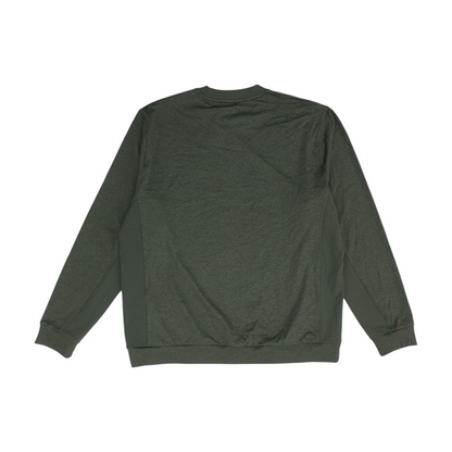 Green Solid Sweatshirt Pullover