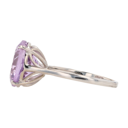 4 3/4 ctw Sterling Silver Amethyst Fashion Ring