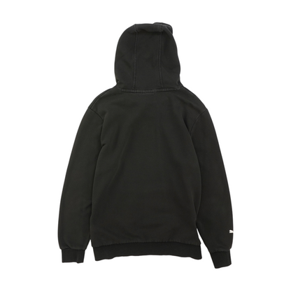 Black Solid Hoodie Pullover