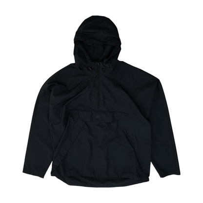 Black Solid Rain Jacket