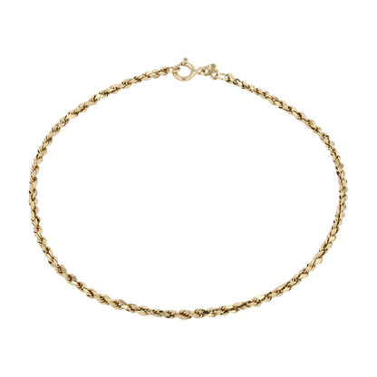 14K Yellow Gold Chain Bracelet