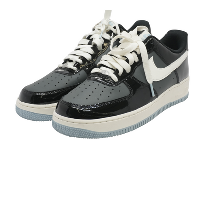 Air Force 1 Low Black Iron Grey Patent Low-Top Athletic Shoes
