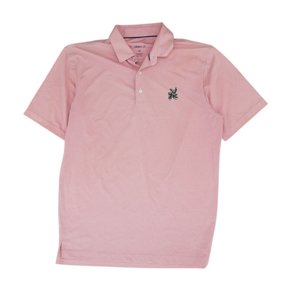 Pink Solid Short Sleeve Polo