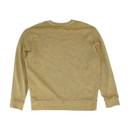 Tan Solid Sweatshirt Pullover