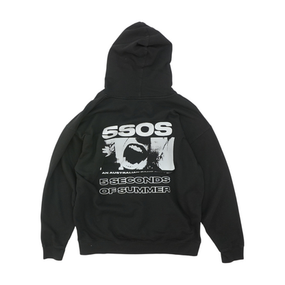 Black Solid Hoodie Pullover