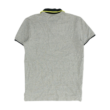 American Eagle Gray Solid Short Sleeve Polo – Image 2