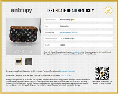 Black Pochette Accessoires in Multicolore Monogram Canvas