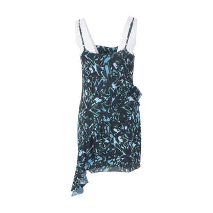 Black Print Midi Dress