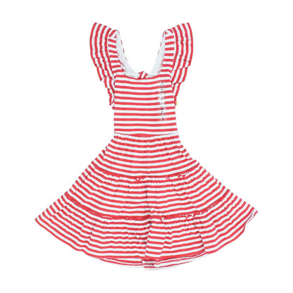Red Striped Dress