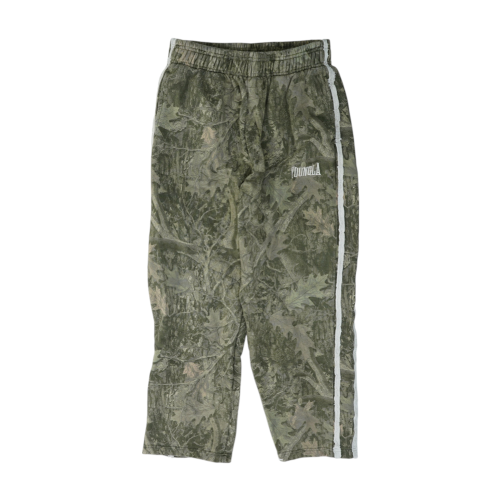 Green Camo Straight Pants