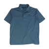 Gray Solid Short Sleeve Polo