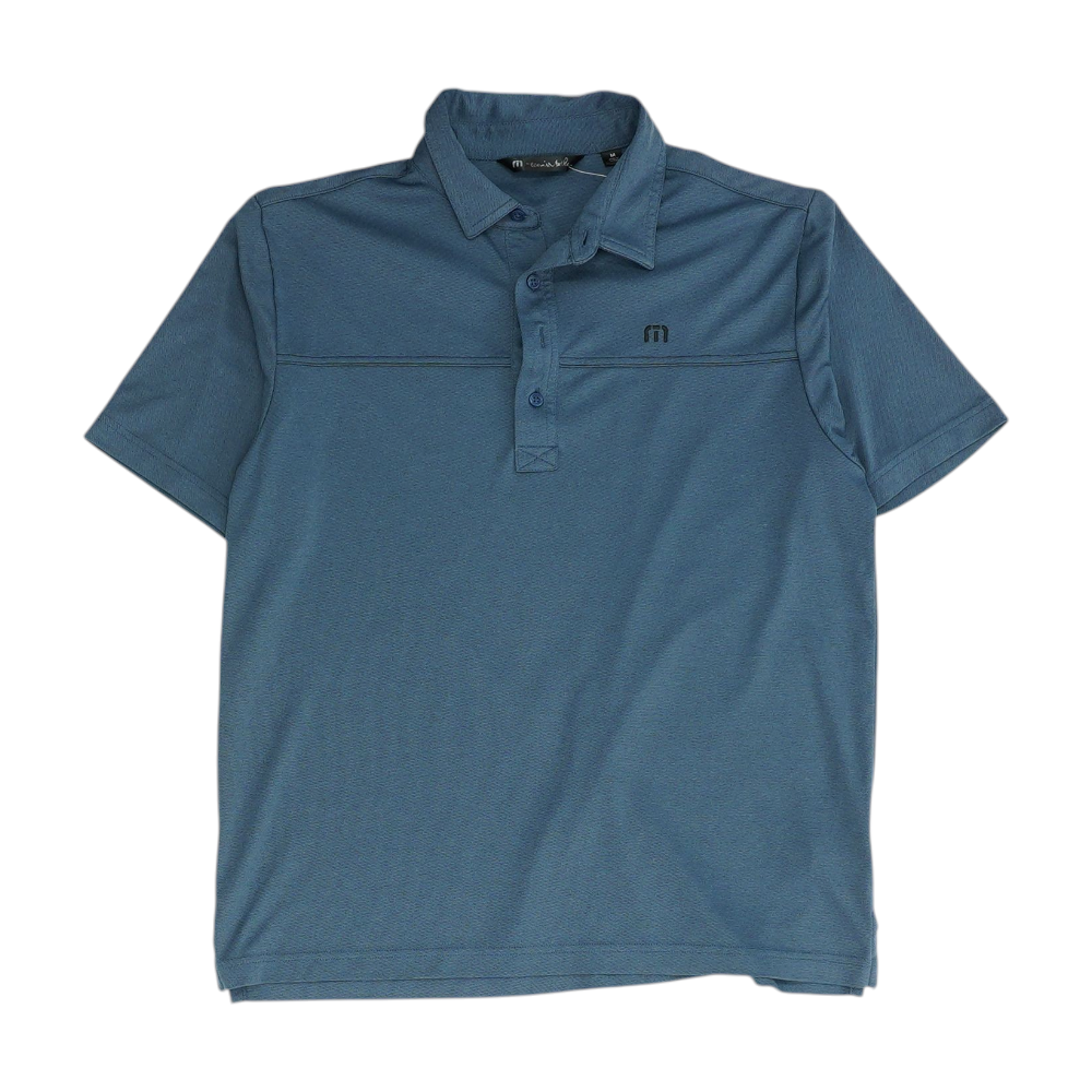 Gray Solid Short Sleeve Polo