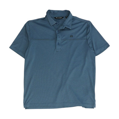 Gray Solid Short Sleeve Polo