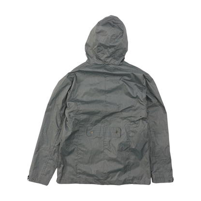 Gray Solid Rain Jacket