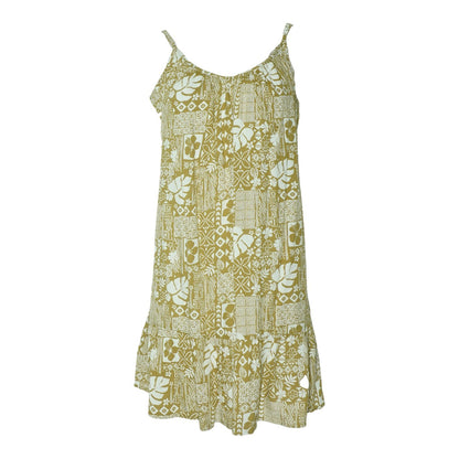 Green Abstract Mini Dress