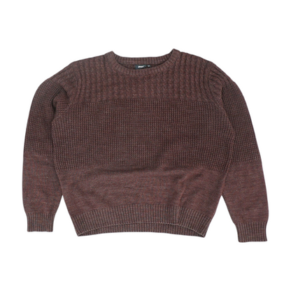 Maroon Solid Pullover Sweater
