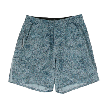 Blue Graphic Active Shorts