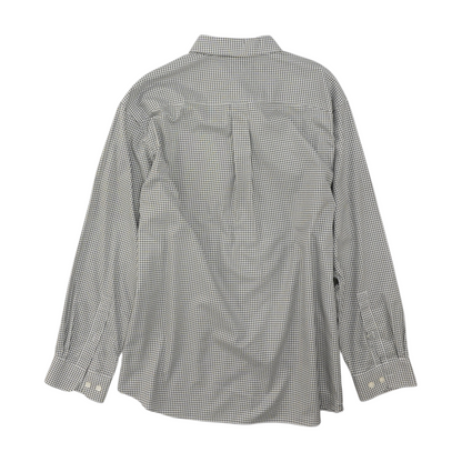 White Check Long Sleeve Button Down