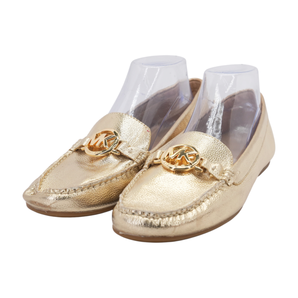 Gold Slip-On Flats