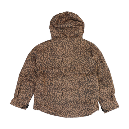 Brown Animal Print 1/4 Zip Pullover