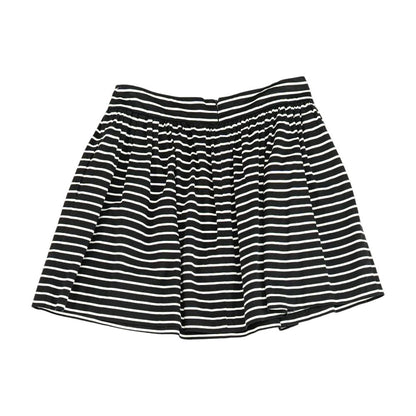 Black Striped Midi Skirt