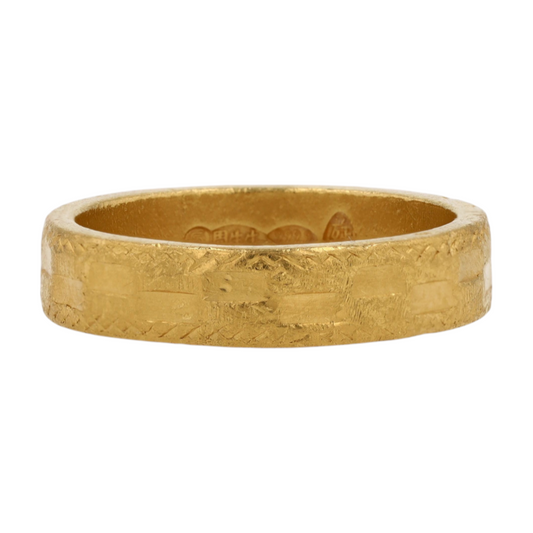 24K Yellow Gold Band