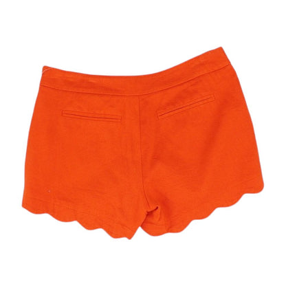 Red Solid Chino Shorts
