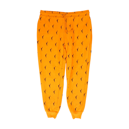 Orange Print Pants