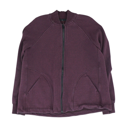 Burgundy Solid Active Jacket