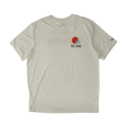 White Mohamoud Diabate Cleveland Browns Player Issued T-Shirt