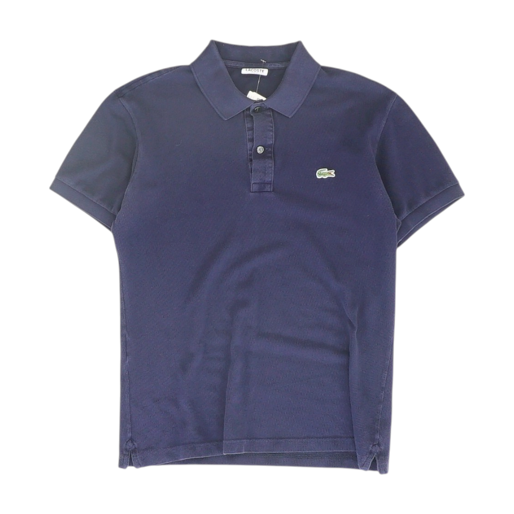 Navy Solid Short Sleeve Polo
