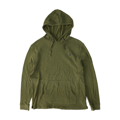 Green Solid Hoodie Pullover