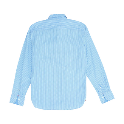 Blue Striped Long Sleeve Button Down