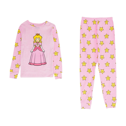 Pink Graphic Pajama Set
