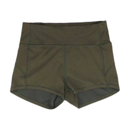 Olive Solid Active Shorts