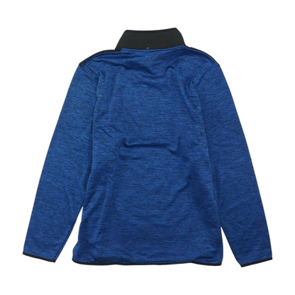 Blue Color Block 1/4 Zip Pullover