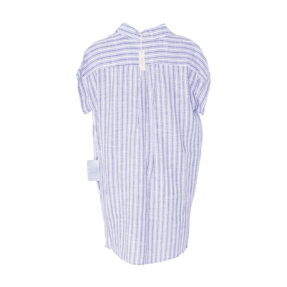 Gray Striped Mini Dress