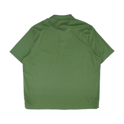 Green Solid Short Sleeve Polo