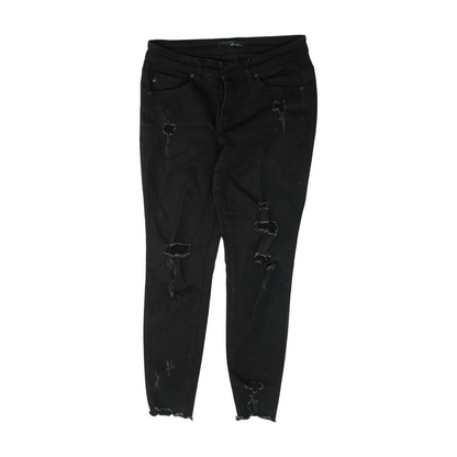 Black Tapered Jeans