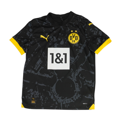 Boys' Black Borussia Dortmund Short Sleeve Jersey