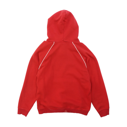 Red Solid Hoodie Pullover