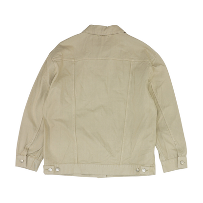 Beige Solid Blazer