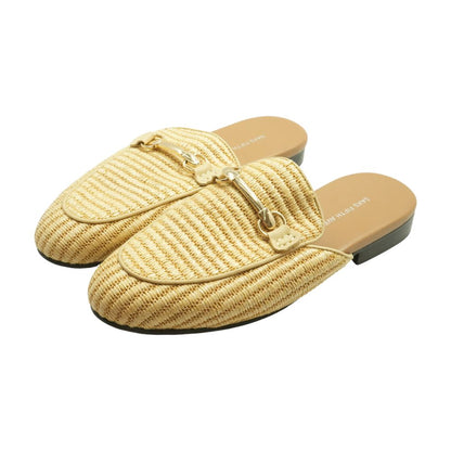 Tan Slip-On Flats