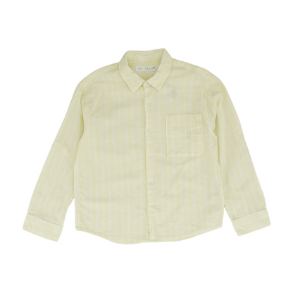 Yellow Striped Long Sleeve Button Down