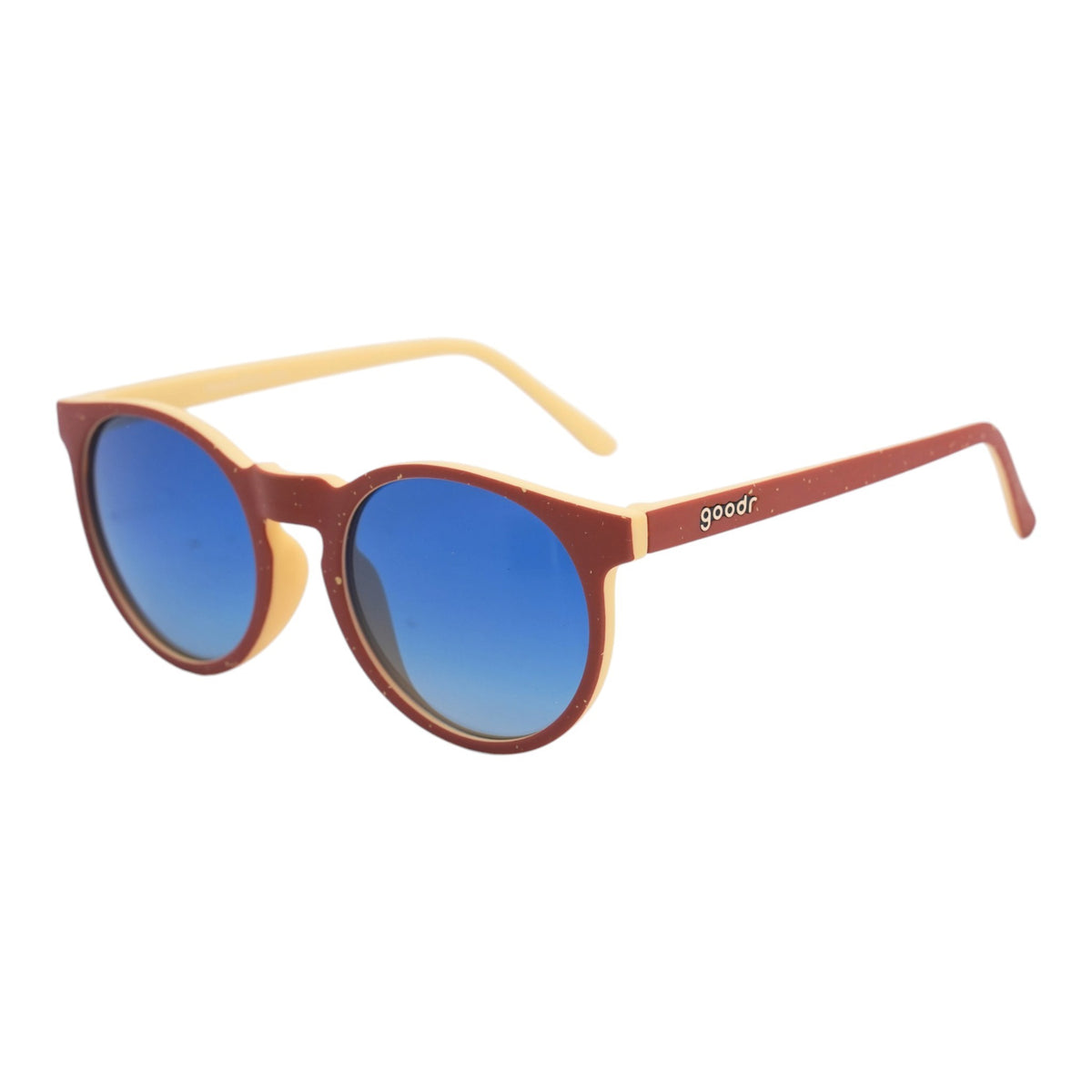 Brown Pancake Sticky Icky Round Sunglasses