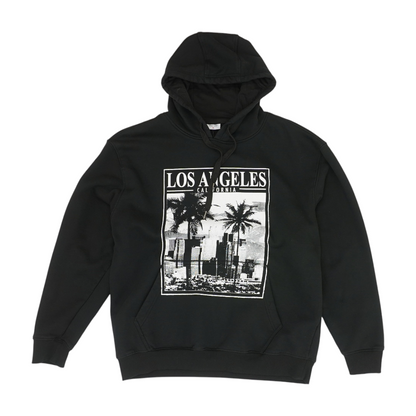 Black Solid Hoodie Pullover